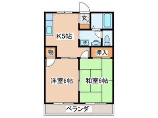 シャトーハイツの物件間取画像